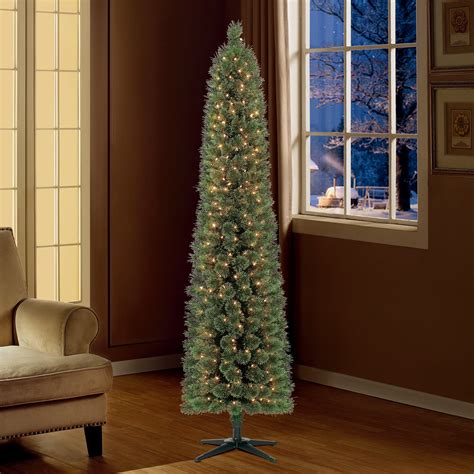 target pre lit xmas trees|pencil trees christmas clearance prelit.